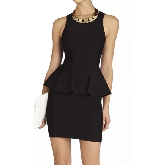 BCBGMaxAzria Francis Peplum Bandage Dress - Picture 2 of 5
